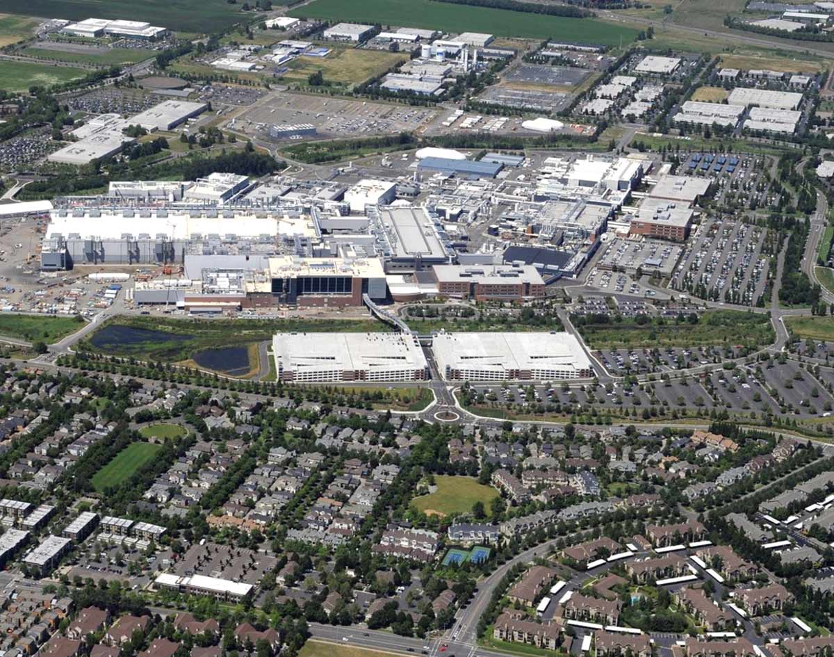 Aerial view of Ronler Acres Campus in Greater Portland